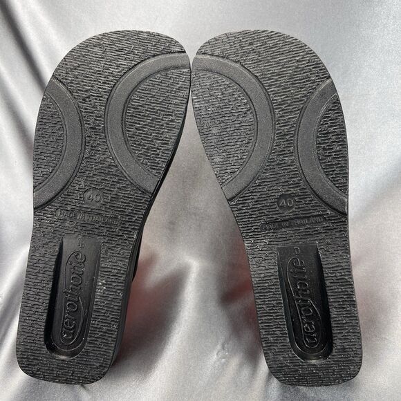 Aerothotic Sandals Womens 9.5 /40 Arch Support Flip Flop Gold Medallion Summer - Picture 13 of 17